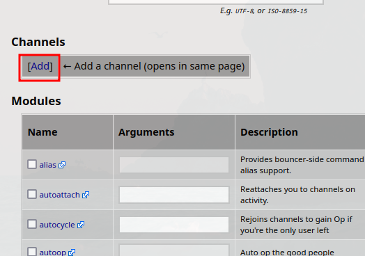 znc user network channels