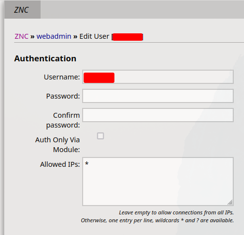 znc user settings auth